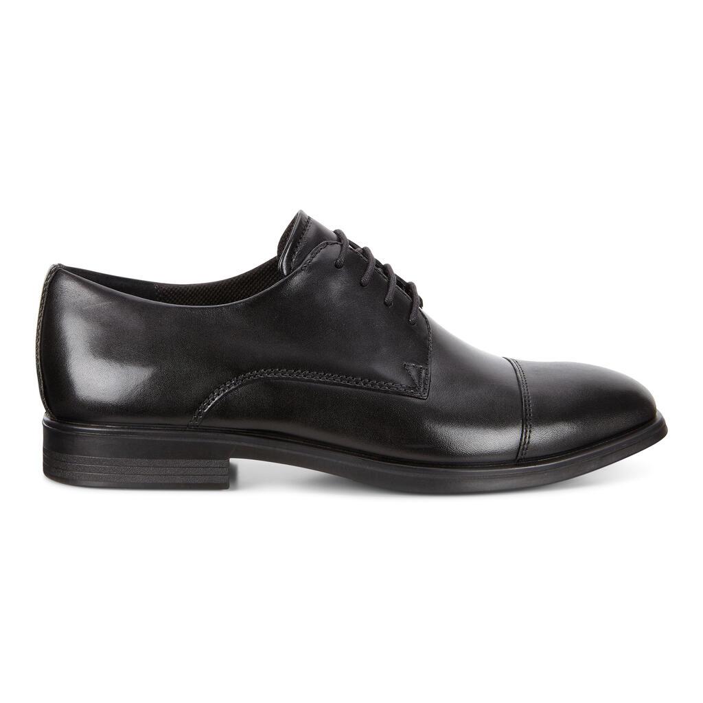 Chaussures Derby Ecco Melbourne Cap Toe Tie Homme Noir 8140-NSATK